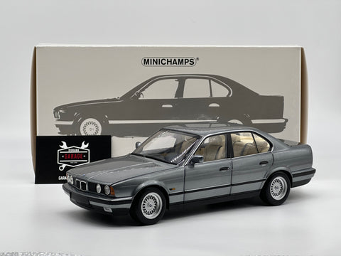 BMW 535i (E34) 1988 Grey Metallic 1/18 Minichamps