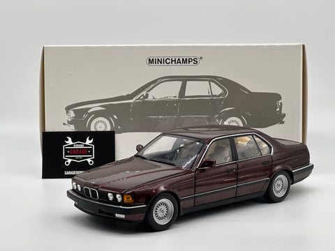 BMW 730i (E32) 1986 red 1/18 Minichamps